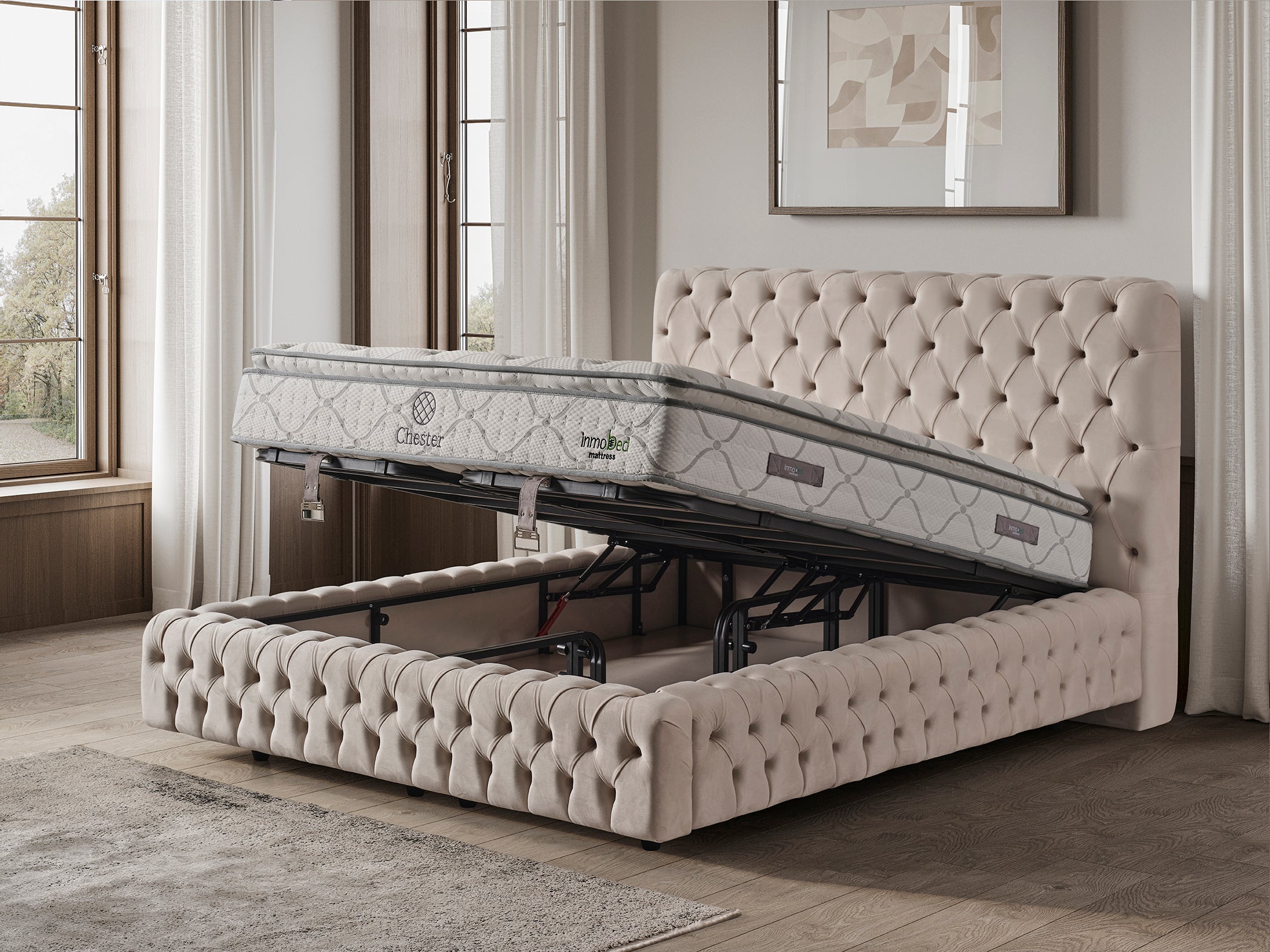 Chester Baza Başlık Yatak Takımı