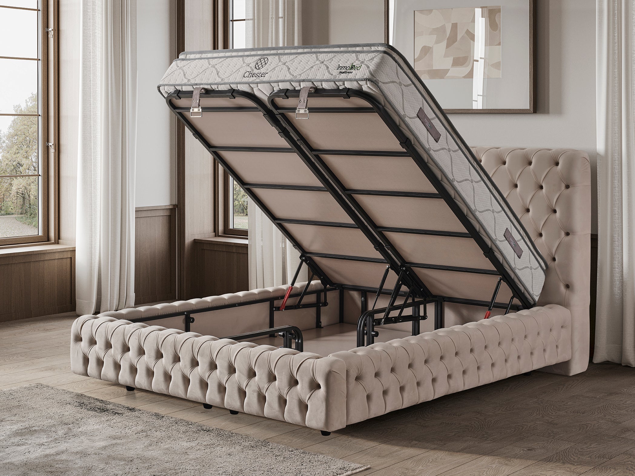 Chester Baza Başlık Yatak Takımı