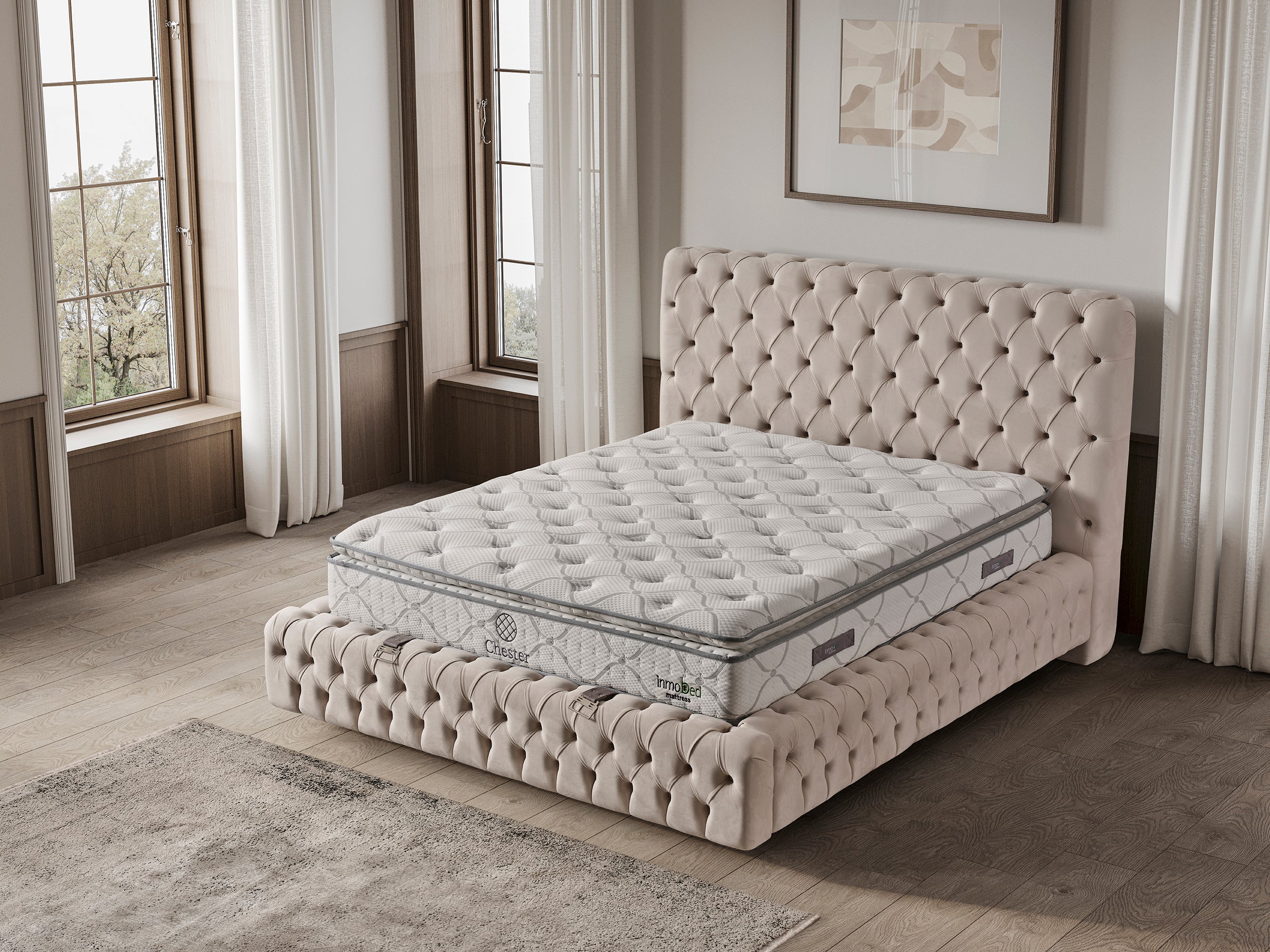 Chester Baza Başlık Yatak Takımı