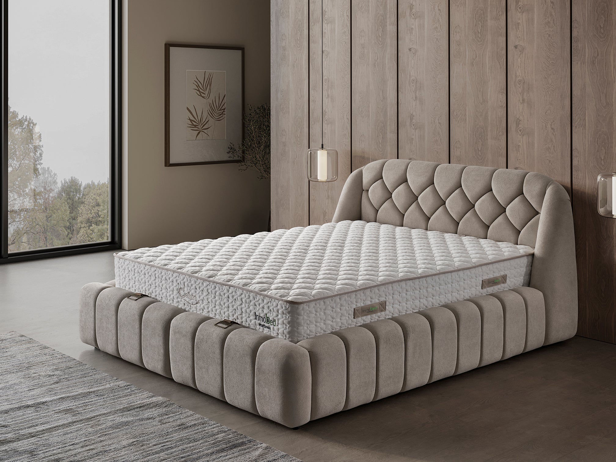 Calm Baza Başlık Yatak Takımı