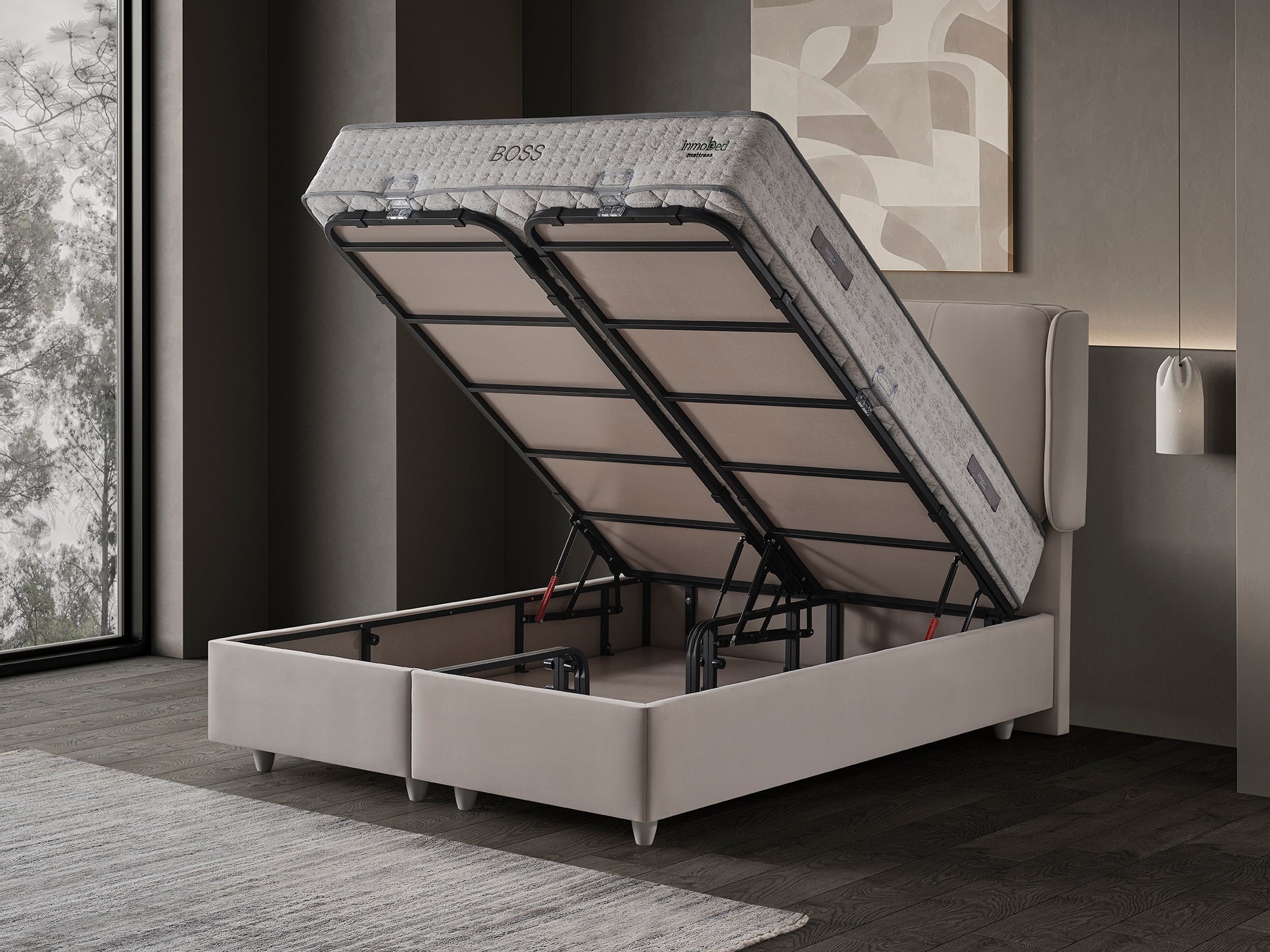 Boss Baza Başlık Yatak Takımı