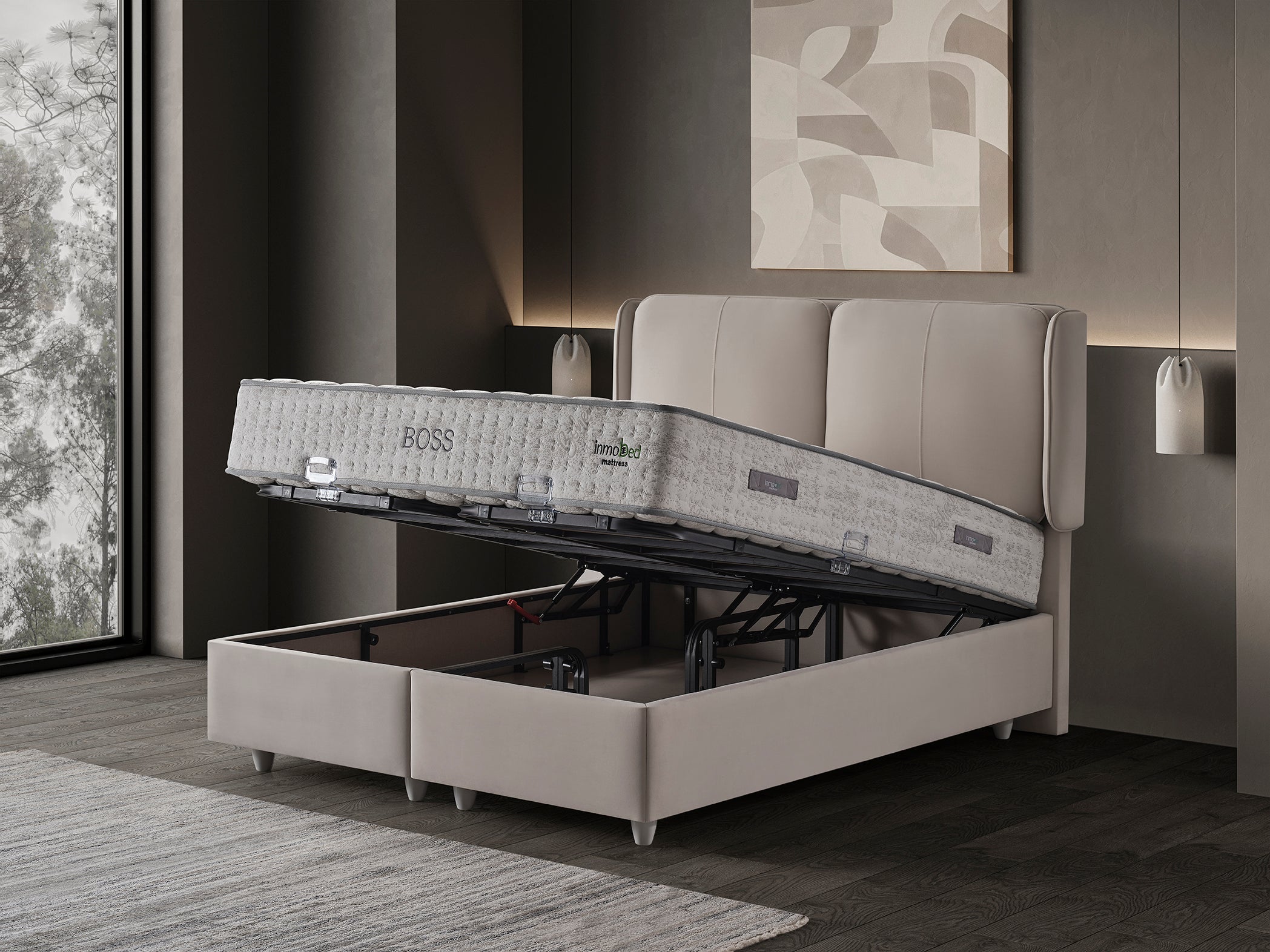 Boss Baza Başlık Yatak Takımı