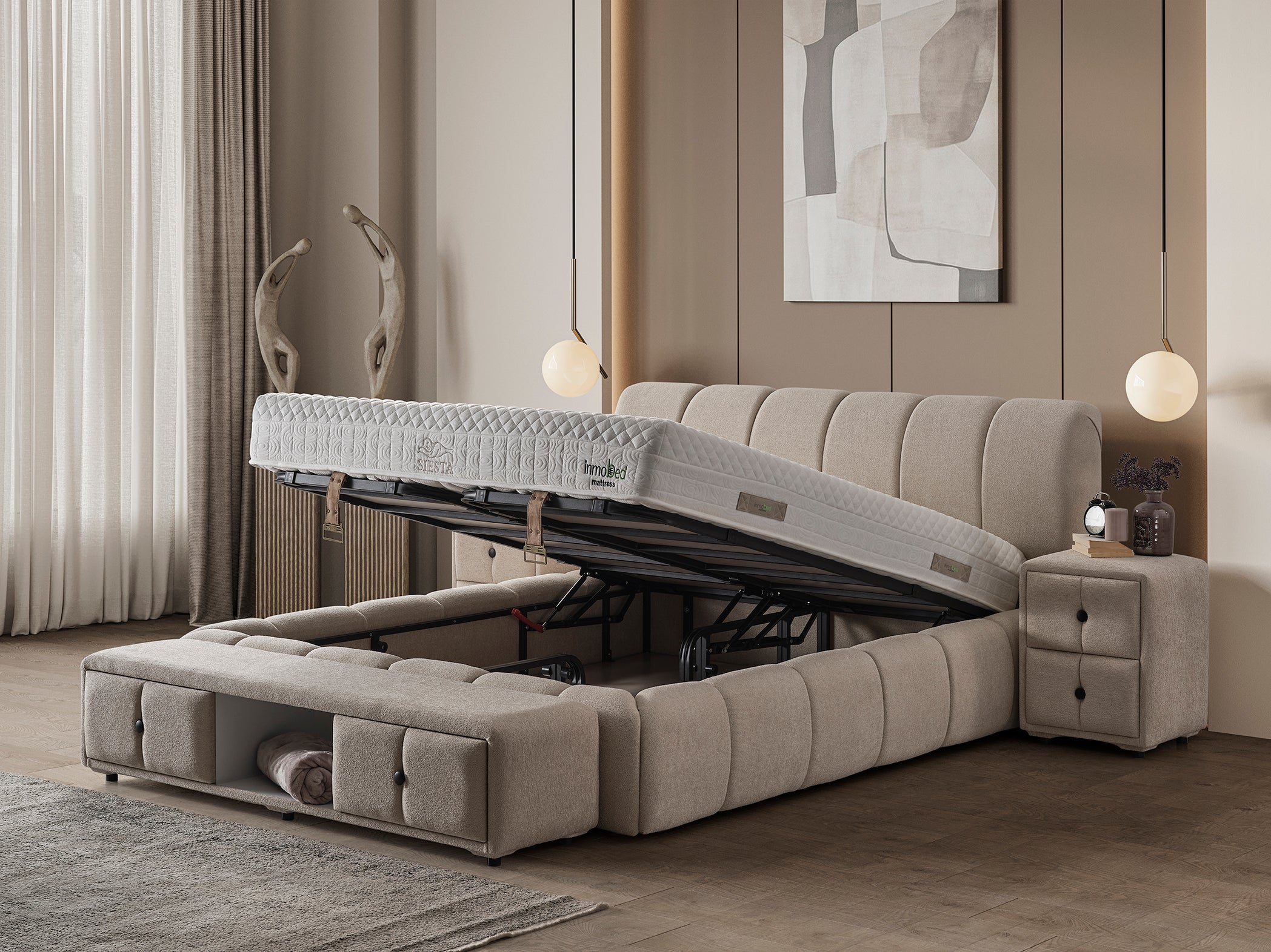 Siesta Baza Başlık Yatak Takımı