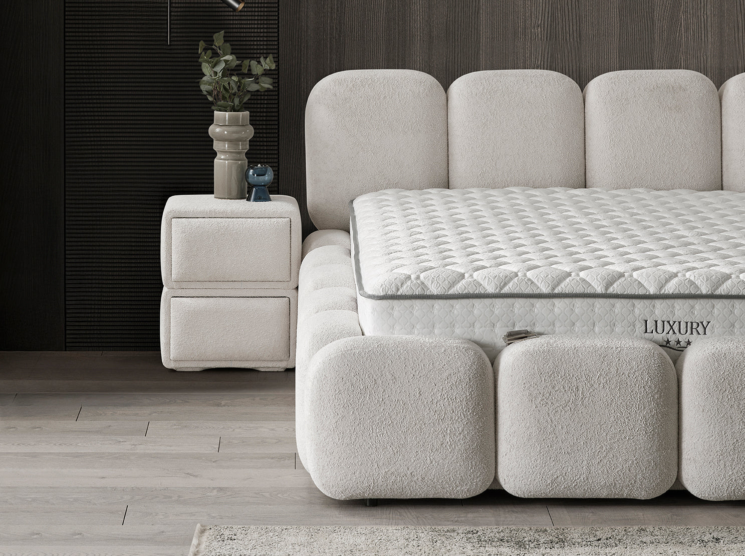 Luxury Baza Başlık Yatak Takımı