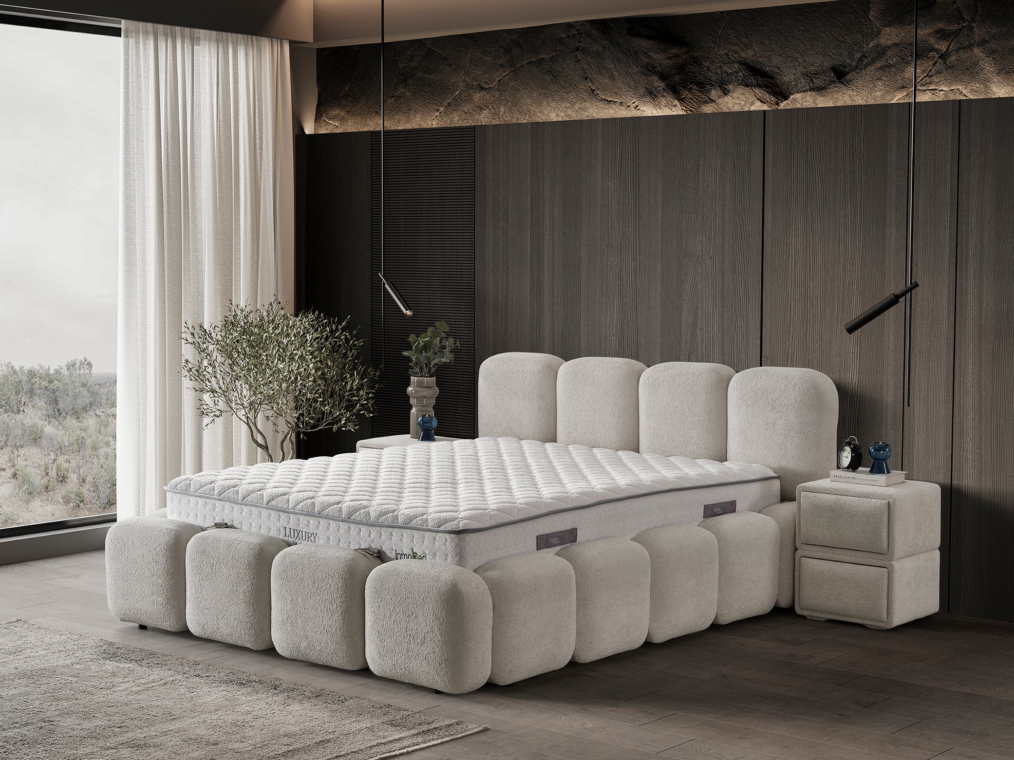 Luxury Baza Başlık Yatak Takımı