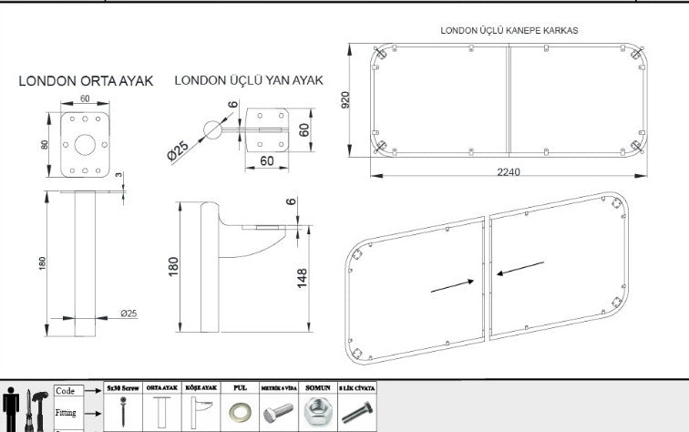 London Koltuk Takımı