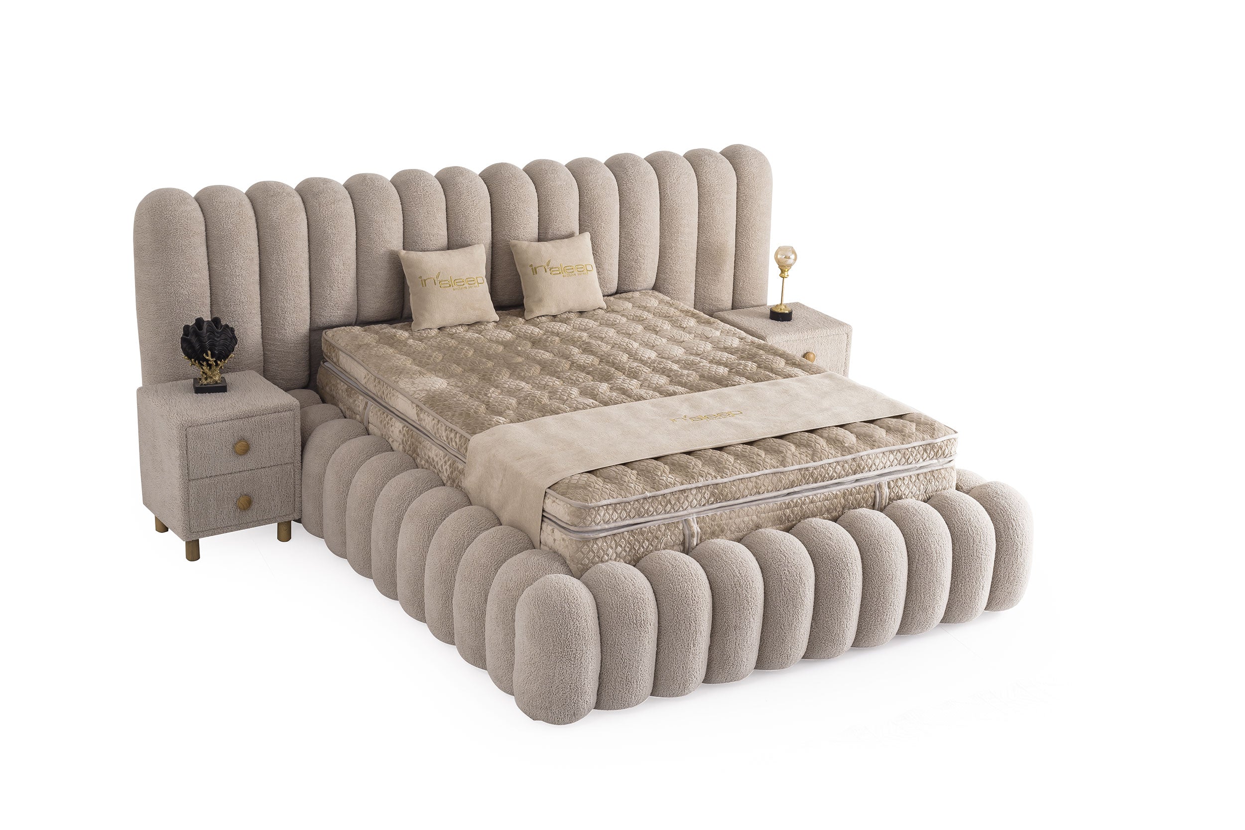 Marsel Baza Başlık Yatak Takımı