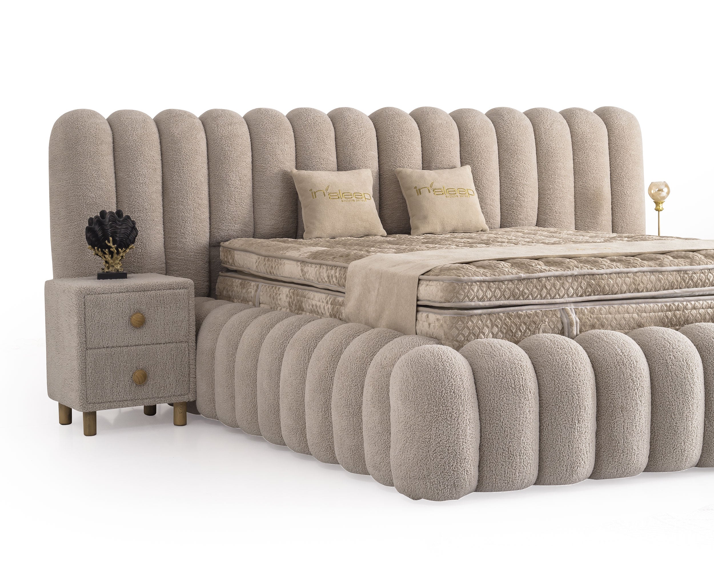 Marsel Baza Başlık Yatak Takımı