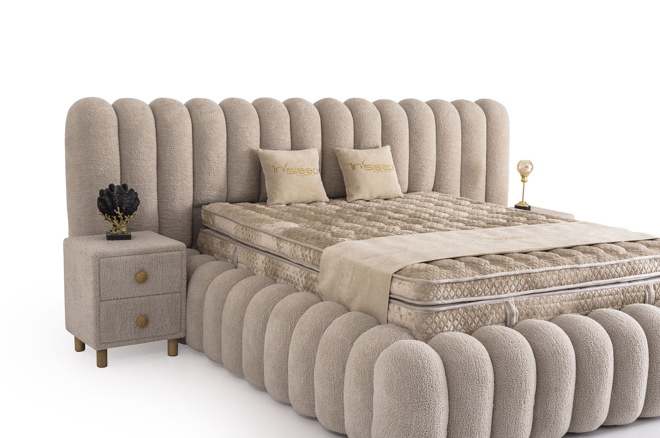 Marsel Baza Başlık Yatak Takımı