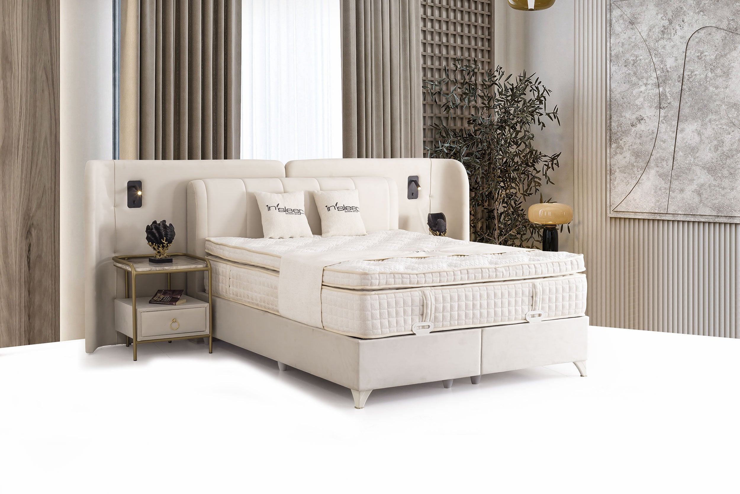 Lizbon Baza Başlık Yatak Takımı