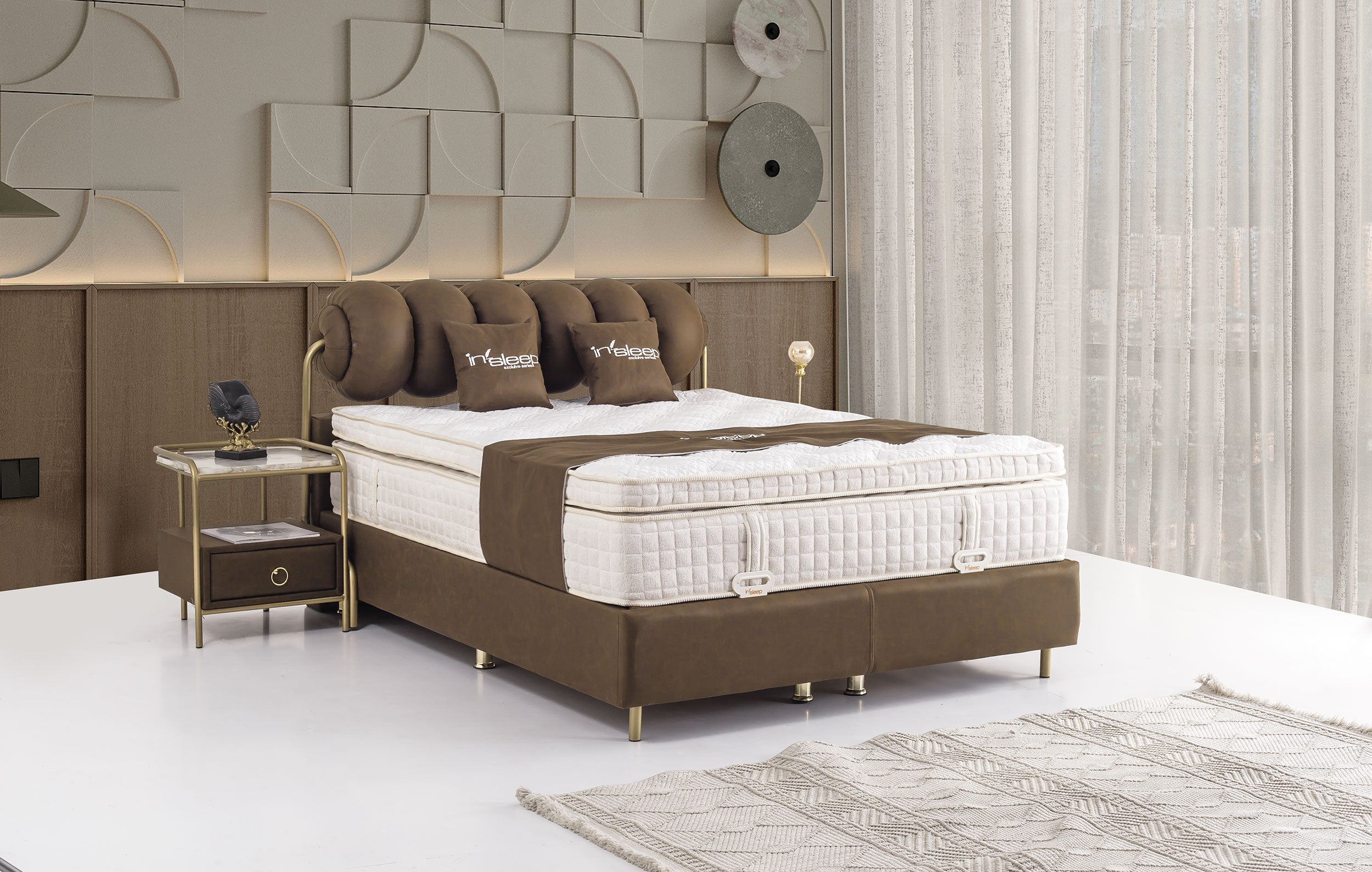 Solid Baza Başlık Yatak Takımı