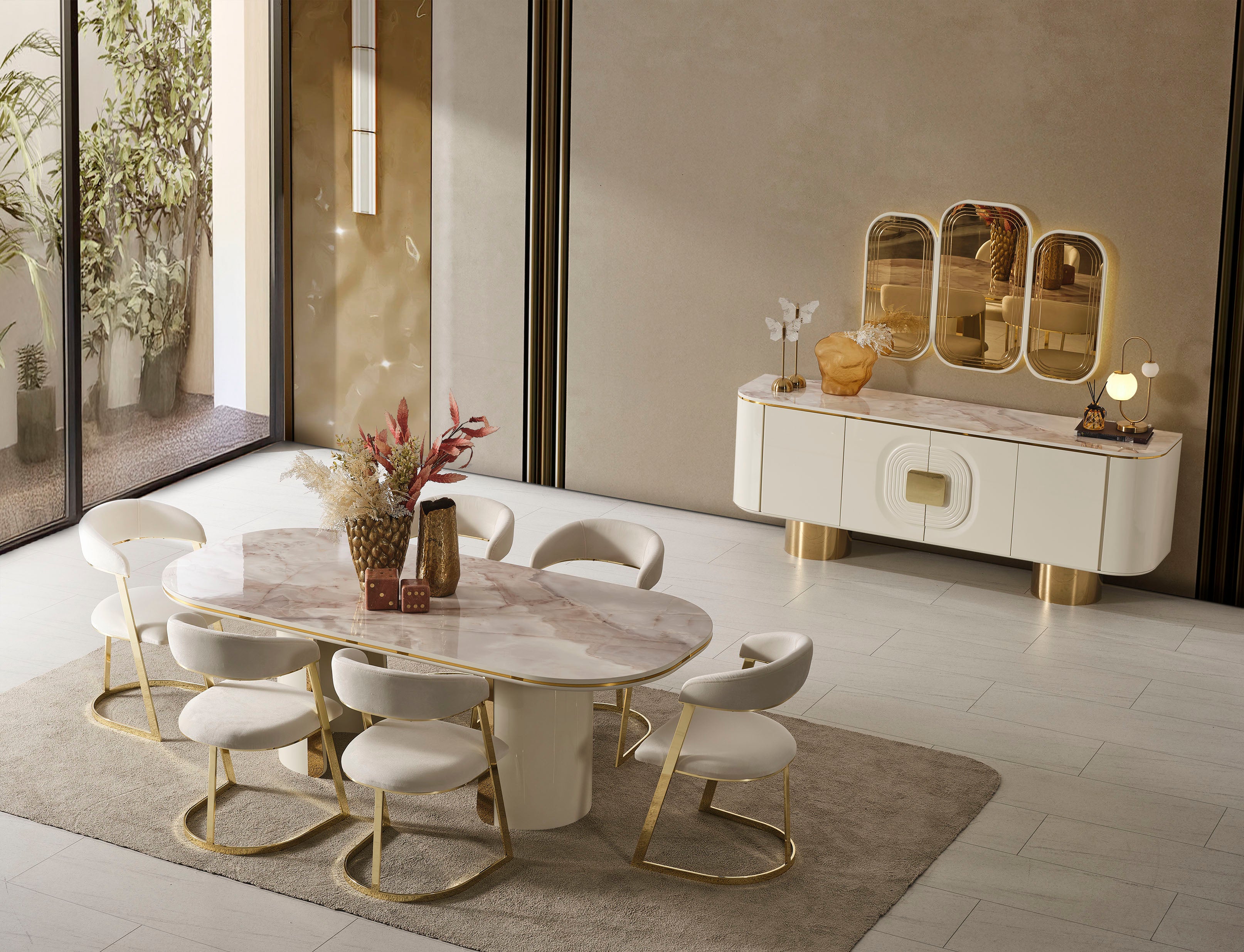 Farella Luxury Yemek Odası Takımı