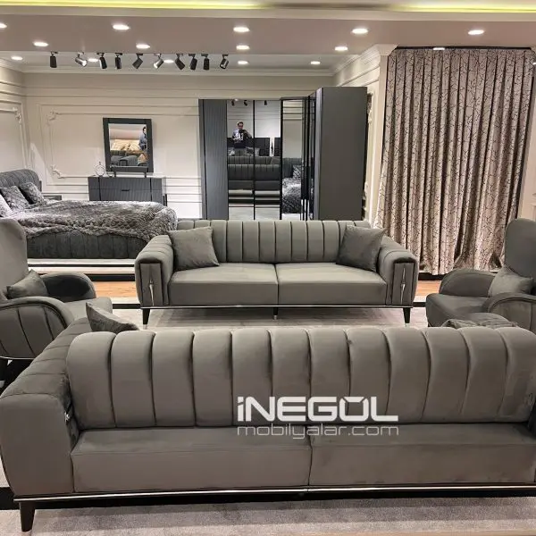 Star Ahşap Ayaklı Koltuk Takımı