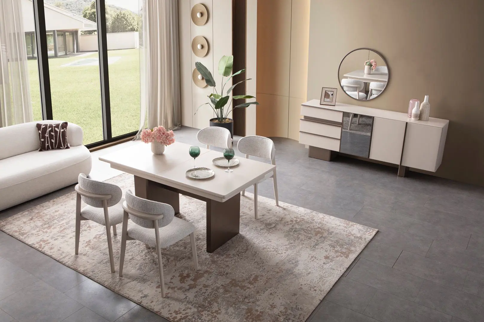 Lora Yemek Odası Takımı 8 Lora Yemek Odası Takımı