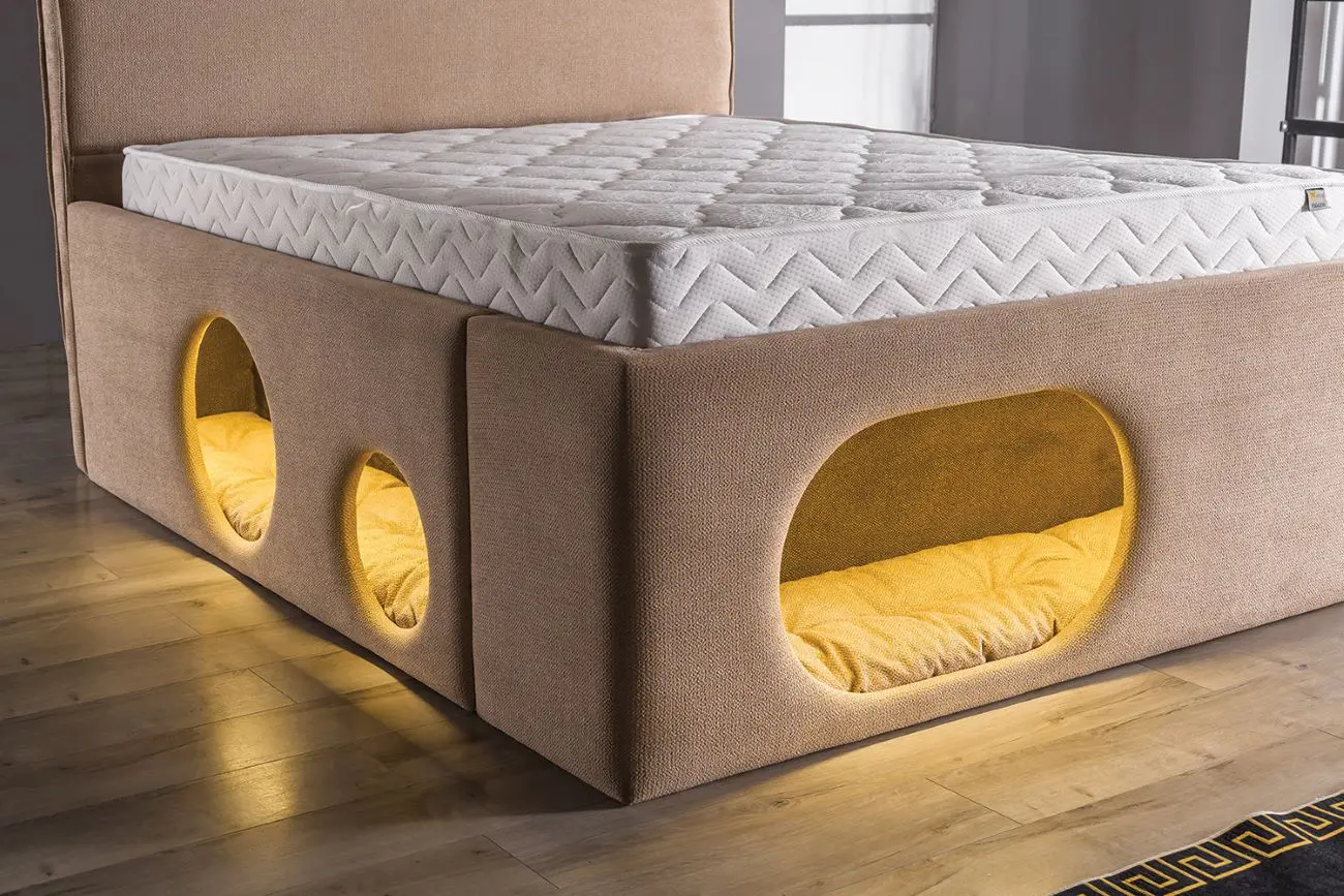 Petra Baza Başlık Yatak Takımı 4 Ensemble lit tête de lit Petra