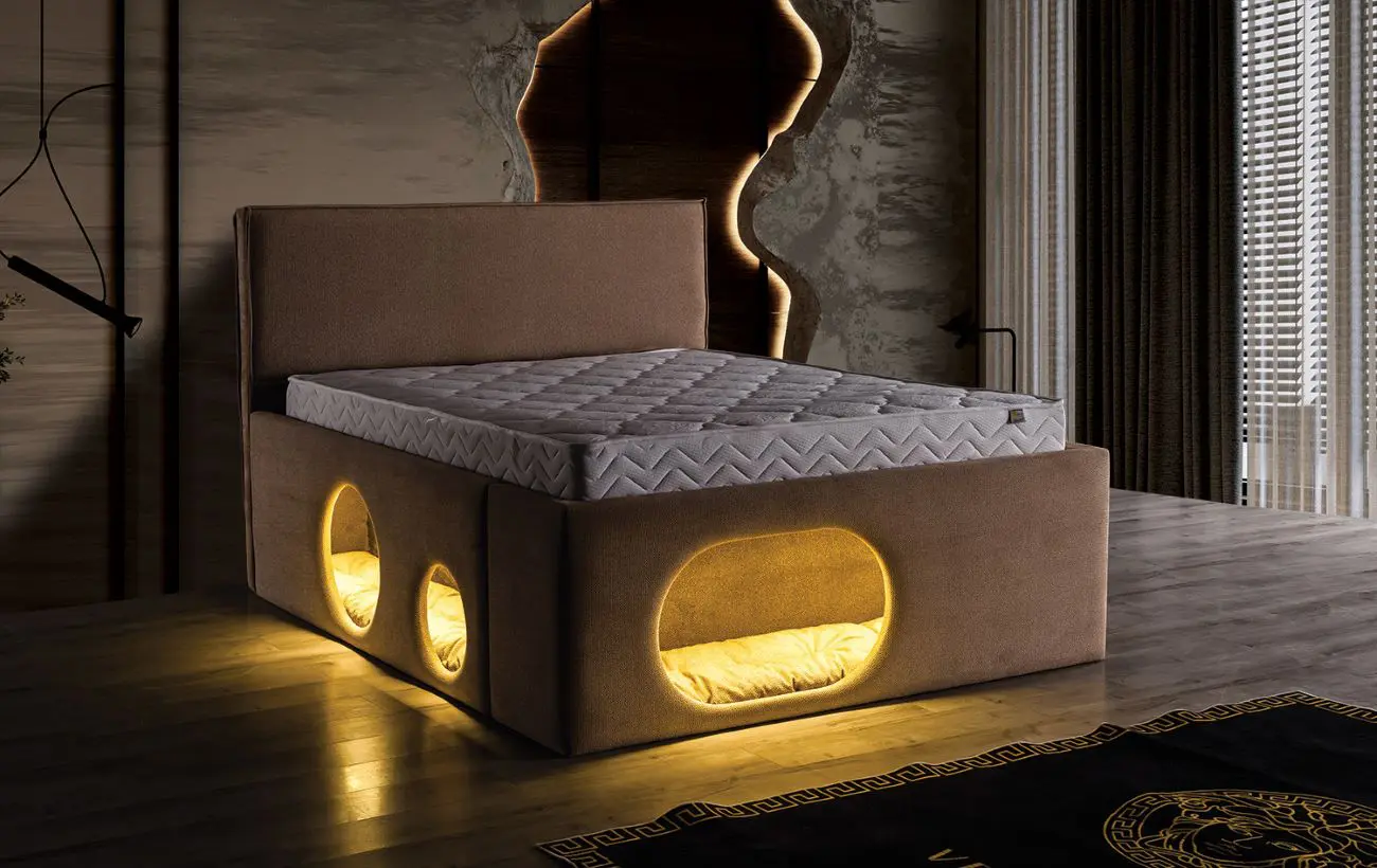 Petra Baza Başlık Yatak Takımı 5 Ensemble lit tête de lit Petra