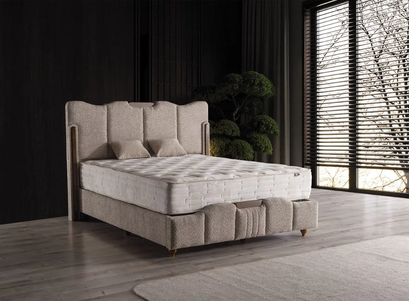 Porto Baza Başlık Karyola Takımı 2 Porto Baza Başlık Karyola Takımı