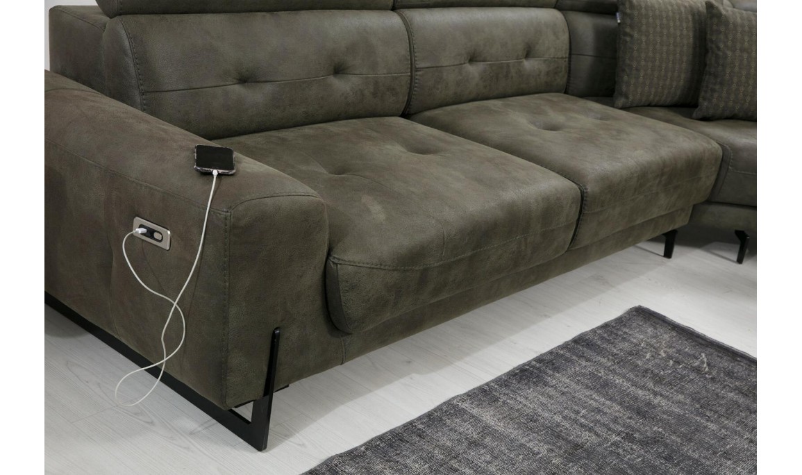 Lora U Köşe 2 Lora U Corner Sofa Set Detail