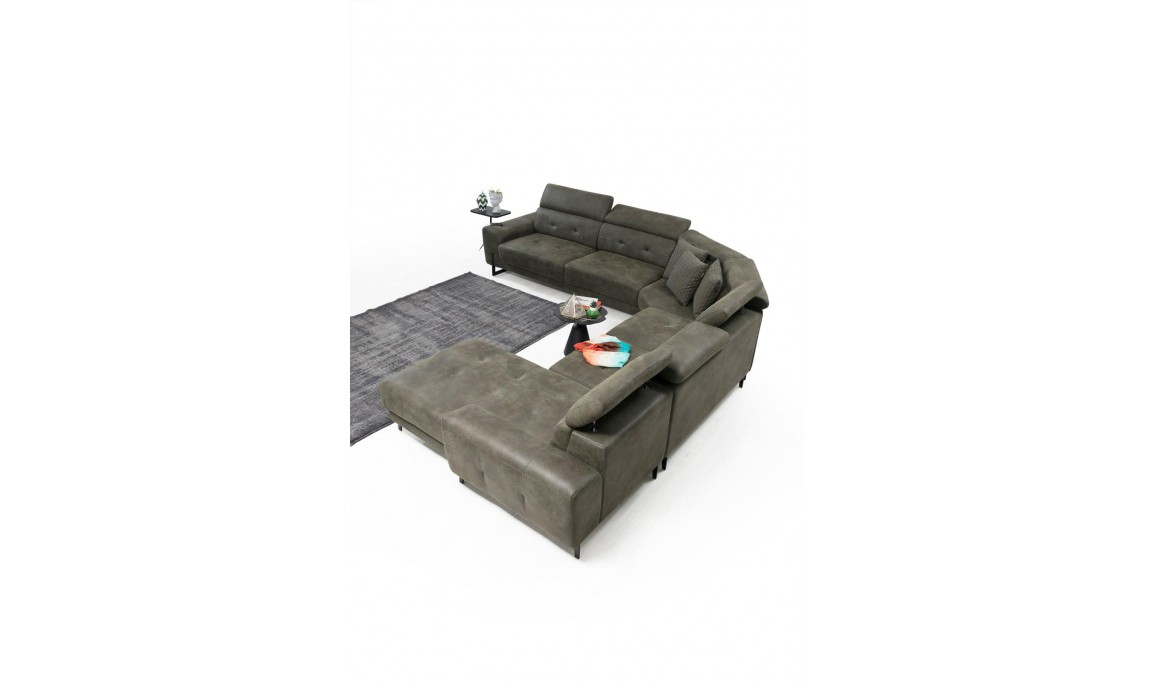 Lora U Köşe 4 Lora U Corner Sofa Set
